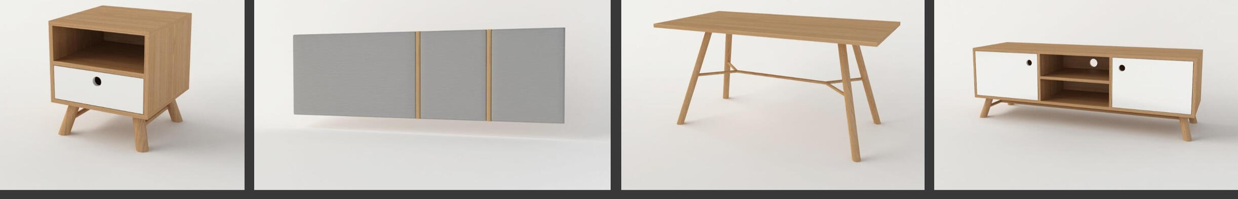 Family of furniture items